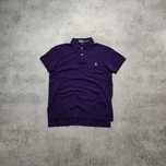 MĘSKA Koszulka polo Elegancka Fioletowa Polo Ralph Lauren Haft Logo