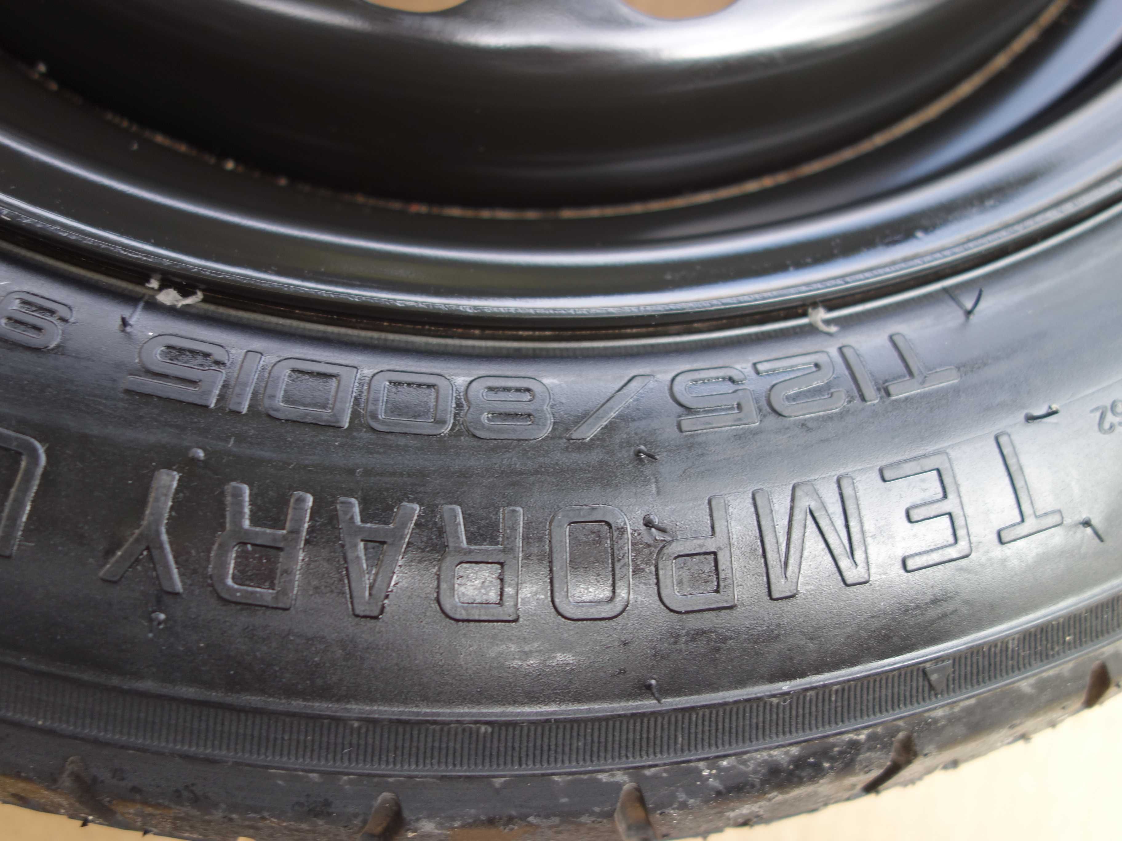 Koło Zapasowe Dojazdowe HYUNDAI I20 I10 KIA RIO  MAZDA 2 15'' 4X100