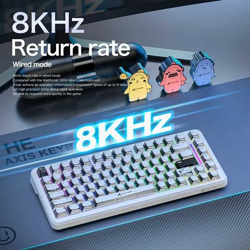 ATTACK SHARK X82PRO HE бездротова RGB магнітна клавіатура