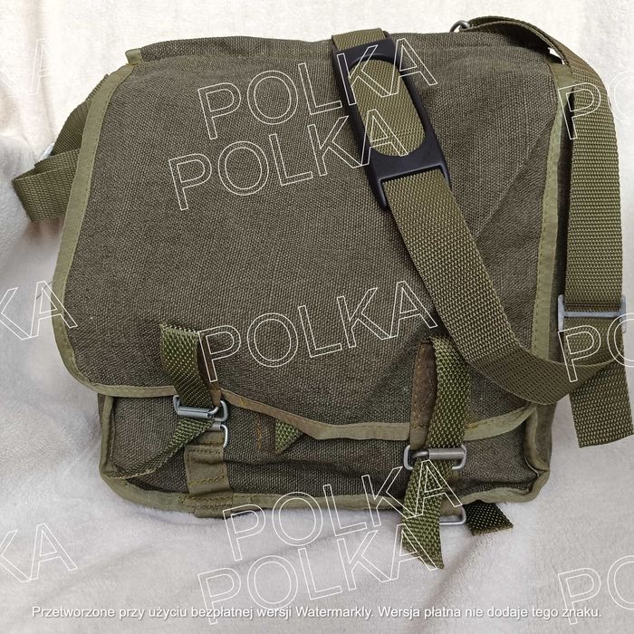 Torba na ramię biwak wędrówki woskowa ryby survival retro PRL