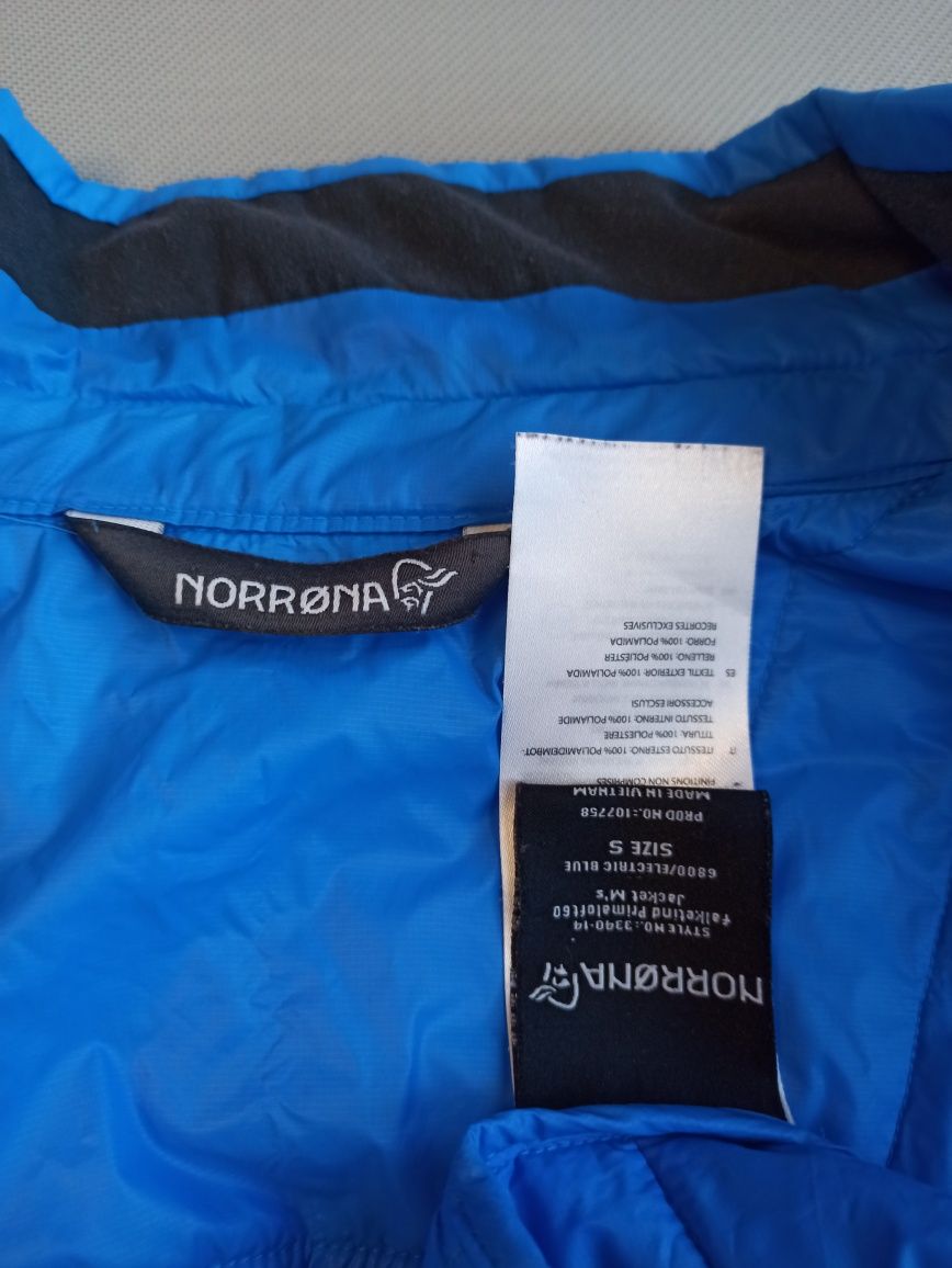 Norrona Falketind Primaloft 60 kurtka rozmiar S męska kolor niebieski