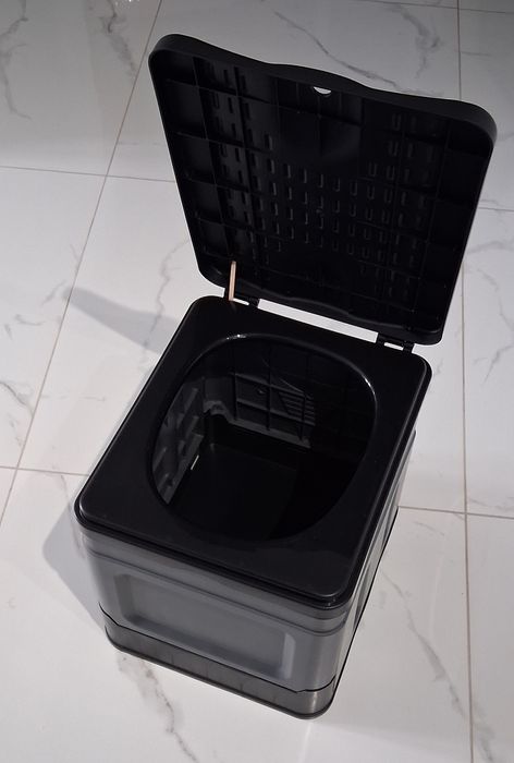 PRZENOŚNA toaleta turystyczna 2W1 wc WEDKARSKA skrzynka worki max 150k