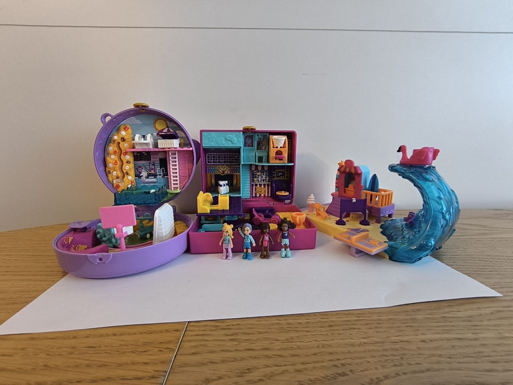 Wieczór gier, zestaw piłkarski, słoneczna plaża Polly Pocket