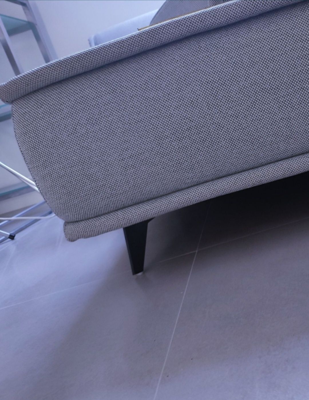 Sofa kanapa duża XXL 4x100 cm popiel
