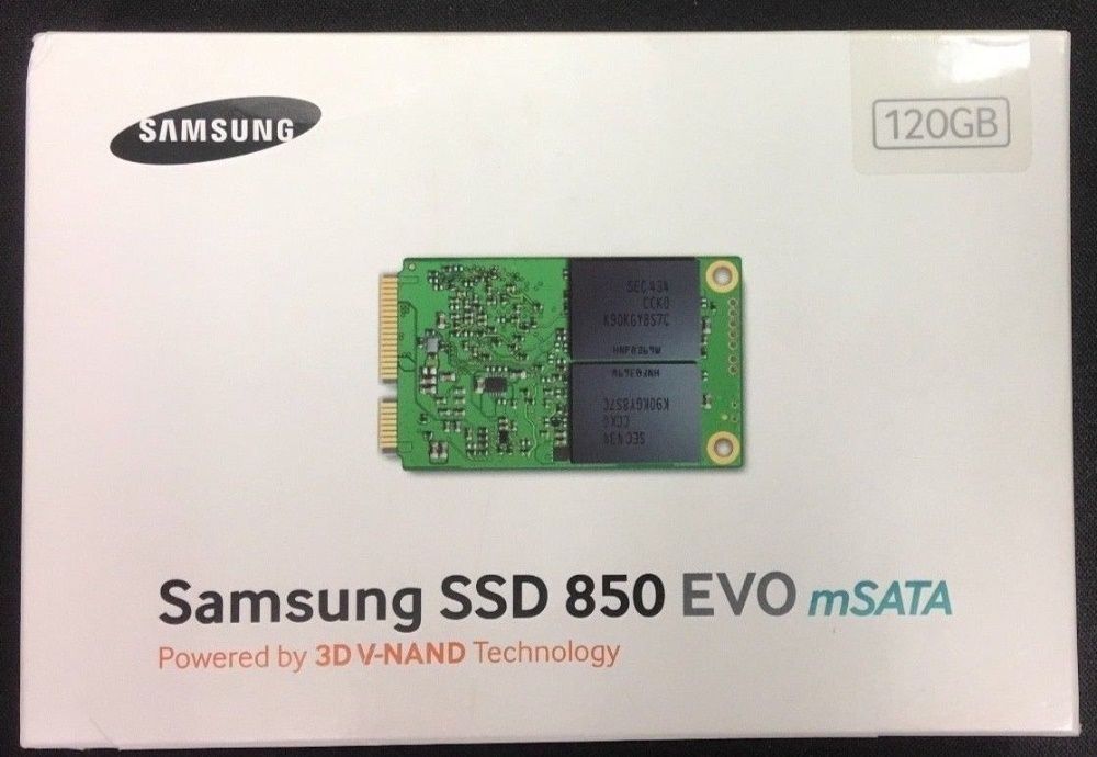 Samsung SSD msata 850 EVO 120GB MZ-M5E120BW SATA III 520-540 MB/sec