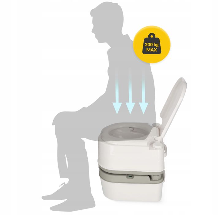 Toaleta turystyczna przenośna mobilne WC na działkę,kemping,pod namiot