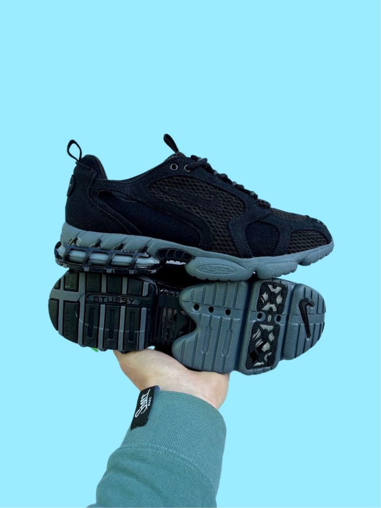 Кросівки Nike Air Zoom x Stussy Spiridon Cage 2 ‘Black’