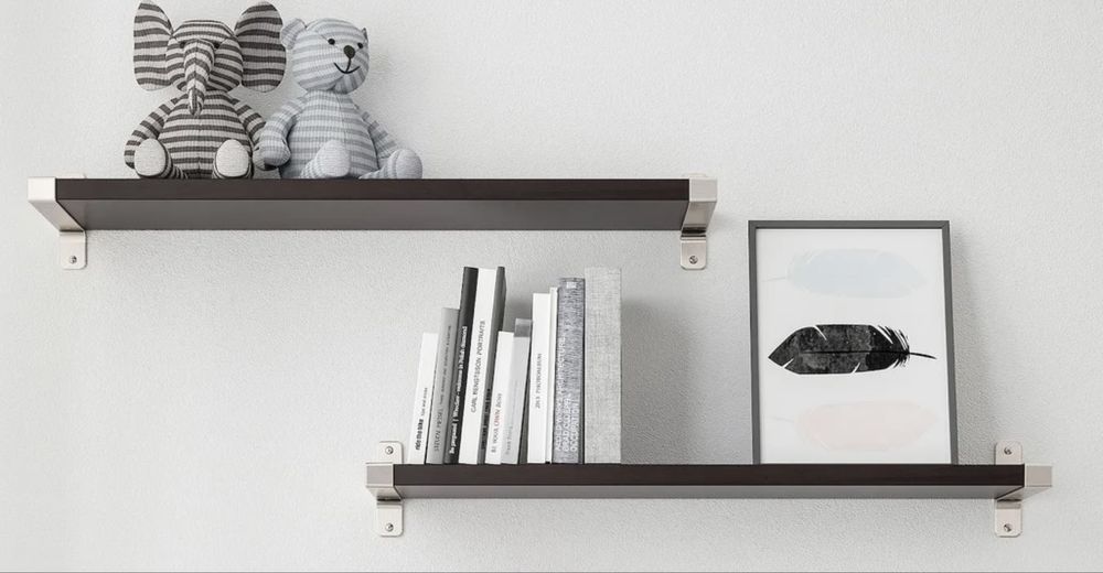 Wsporniki do półek – 2 półki (IKEA)