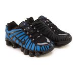 Мужские кроссовки Nike Shox TL Black Blue Premium. 40-45