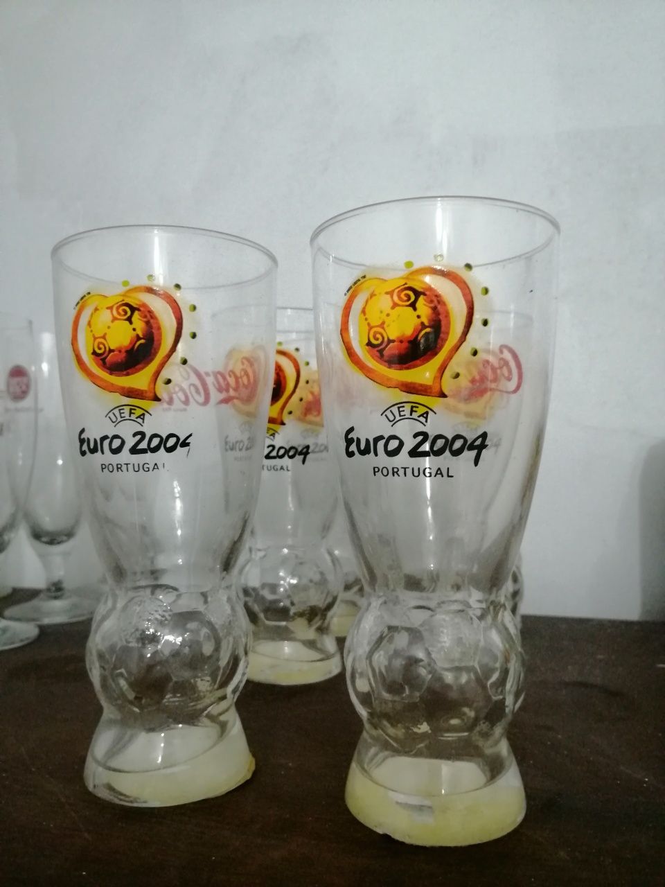 Coleção de copos do Euro 2004