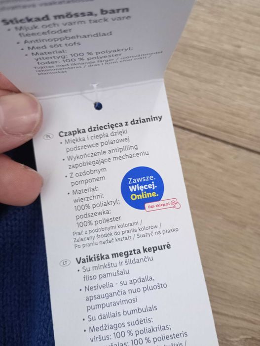 Chłopięca czapka zimowa rozmiar 98\104