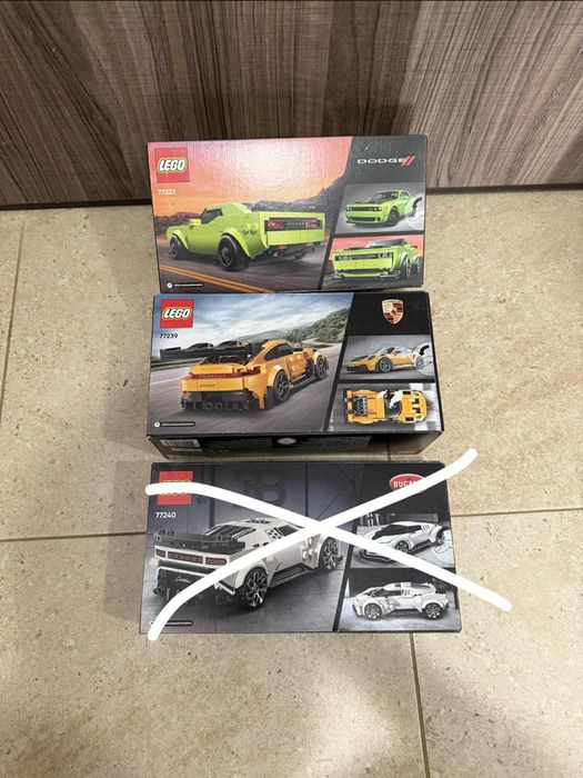 Zestaw LEGO Dodge Challenger + Porsche 911