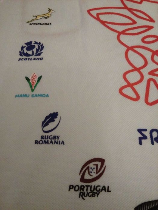 Polo comemorativo do Campeonato Mundial de Rugby 2023 France