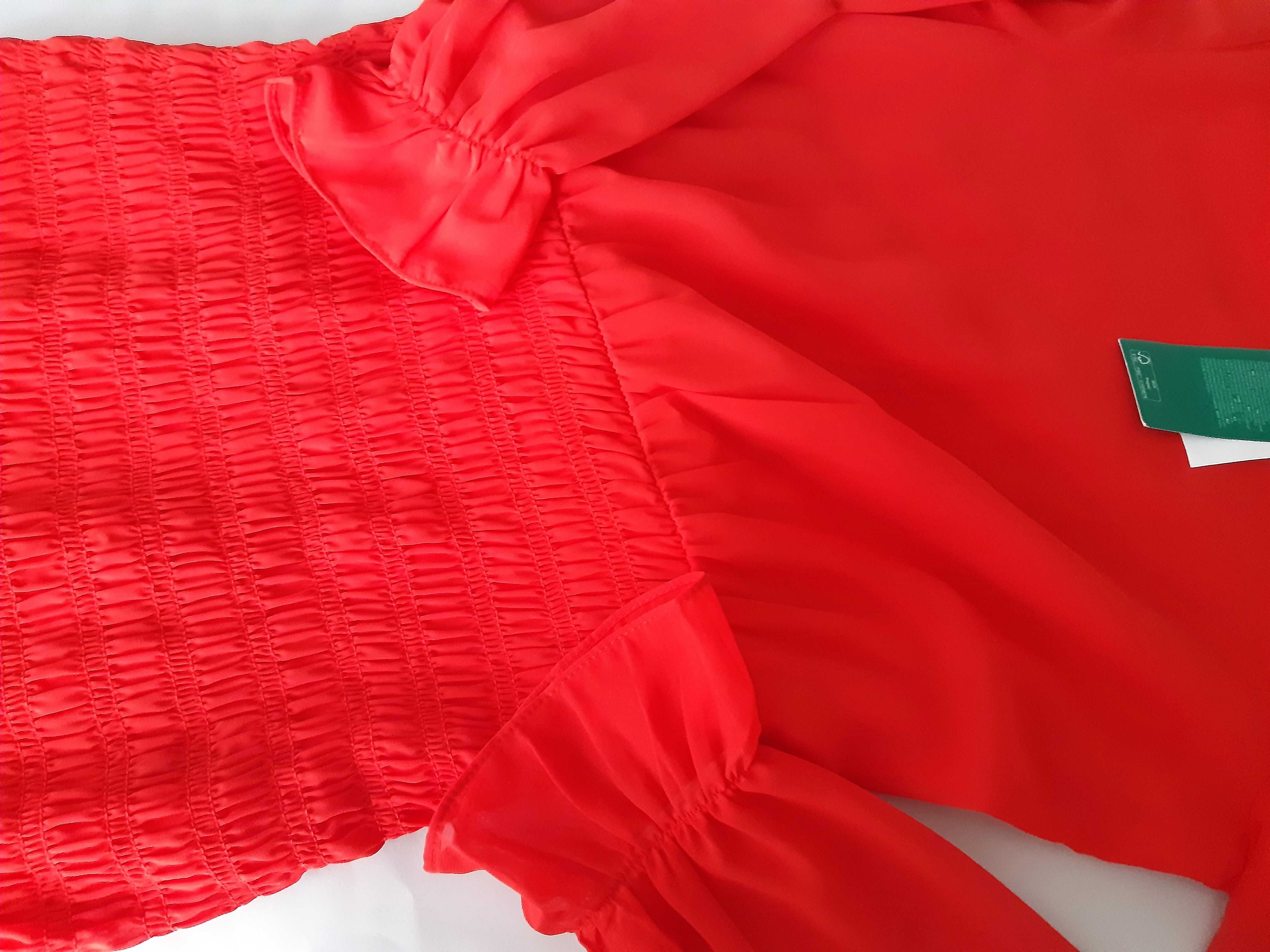 Nowa Czerwona Sukienka Koktajlowa Mini H&M Divided S