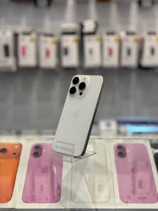 iPhone 15 PRO • 128 GB • White Titanium • 92% bateria • GWARANCJA •