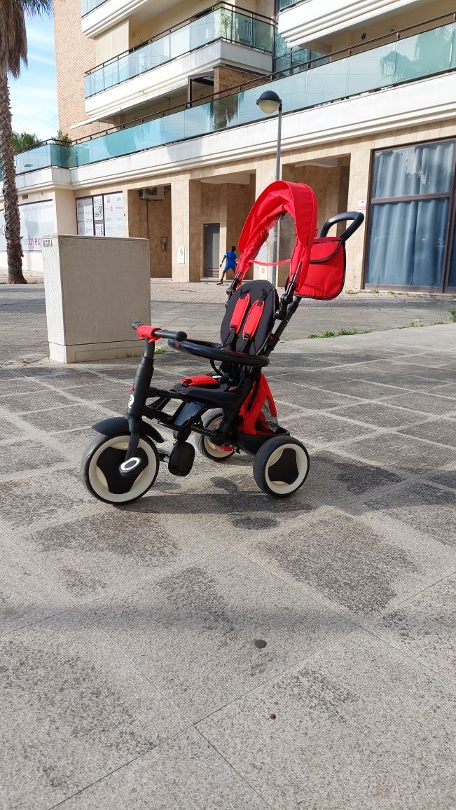 Triciclo QPLAY Dobrável Rito Red