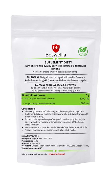 Boswellia 100 g naturalna żywica w proszku