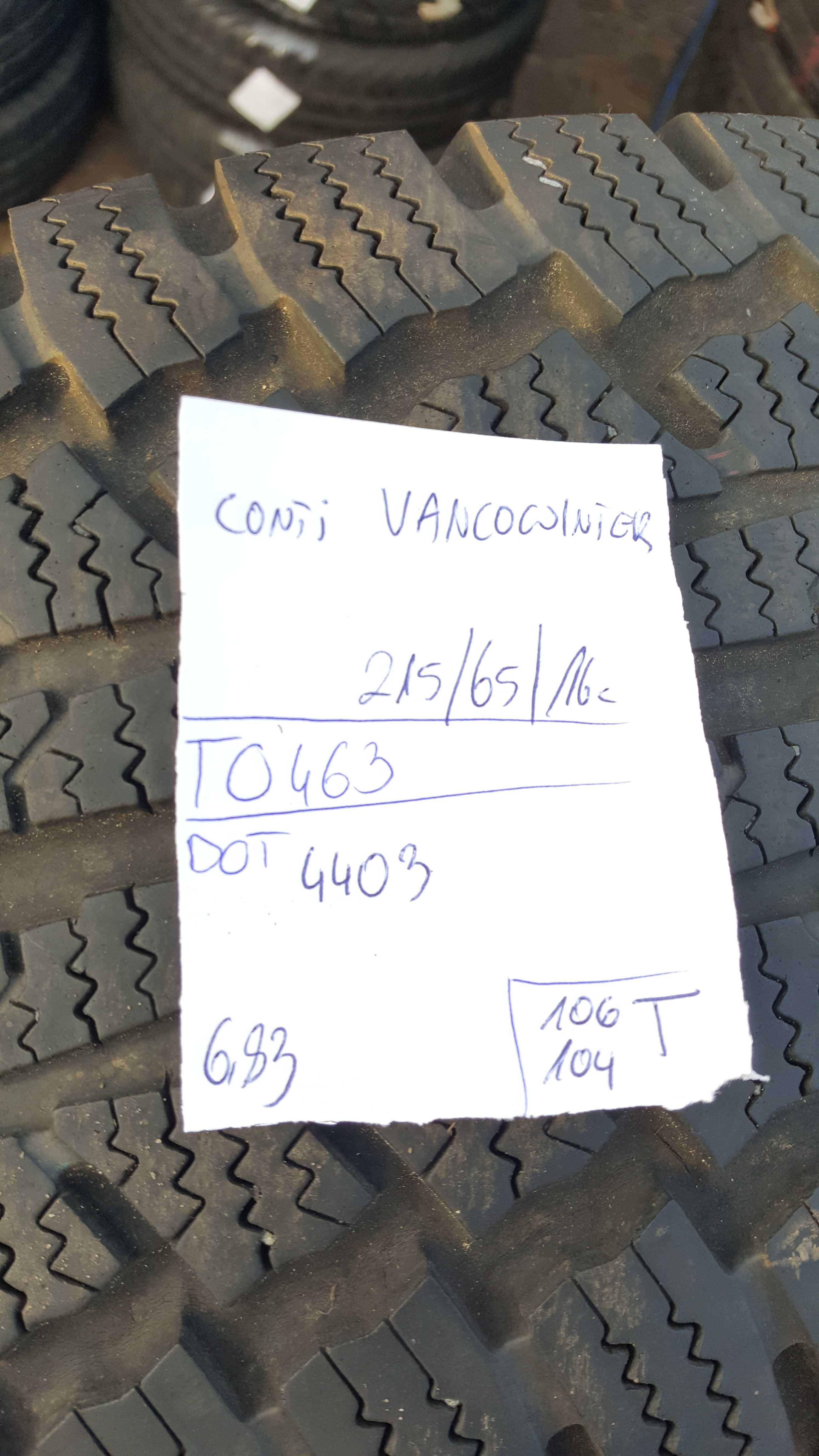 Continental 215/65 r16C Vanco Winter /// 6,85mm!!!
