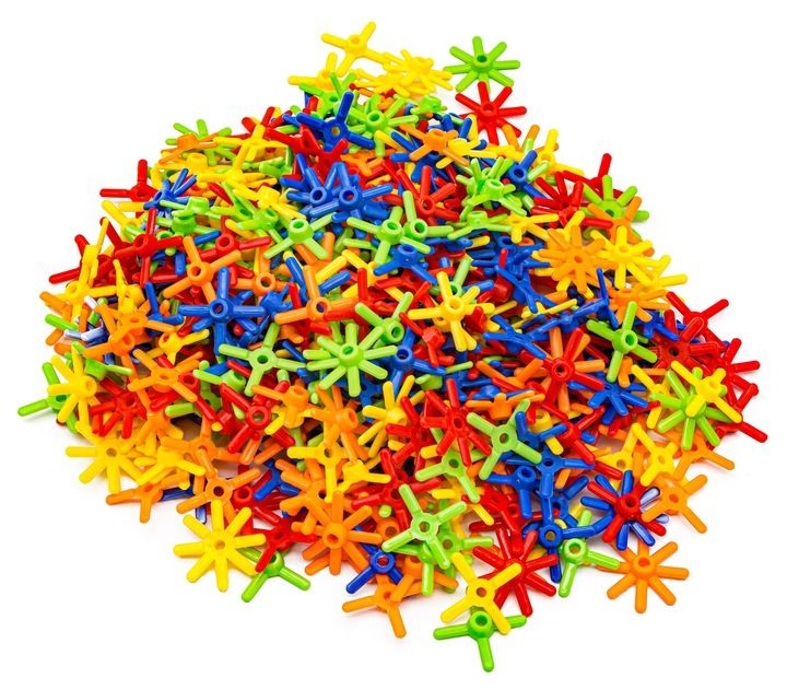 Klocki Słomki Konstrukcyjne Patyczki Rurki 1000 El