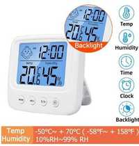 miernik wilgotności pokój dziecięcy temperatury z podświetleniem LCD