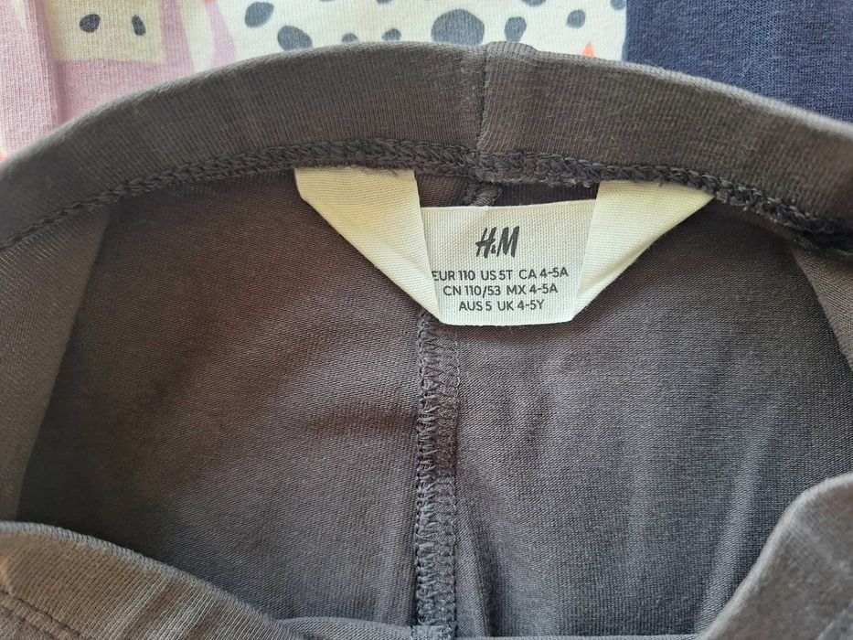 Legginsy zestaw 110/116 cm H&M, Smyk, George