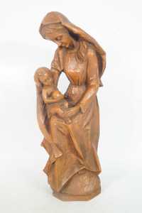 Figura Matka Boska z Dzieciątkiem rzeźba