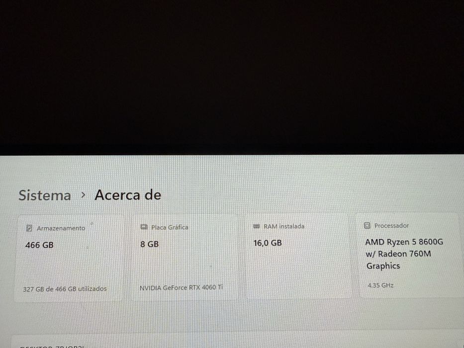 Setup gaming Novo tudo usado menos de 1 ano