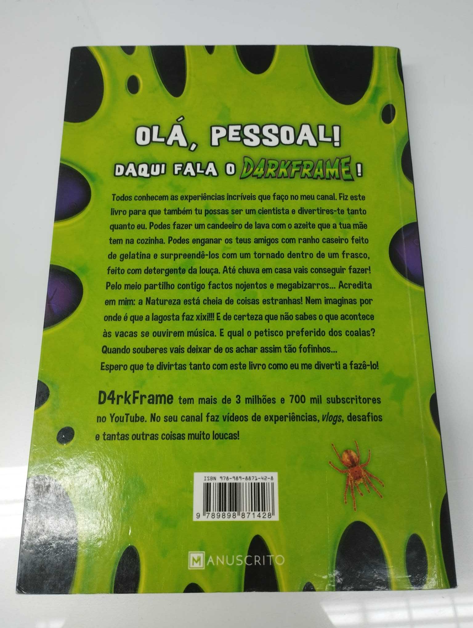 Livro Darkframe - Experiências Loucas e Factos Bizarros