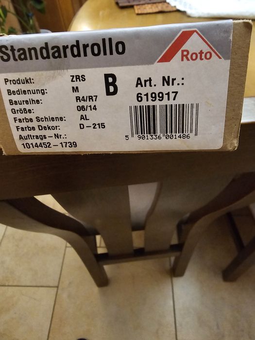 Roleta wewnętrzna do okna dachowego  2 szr.Roto