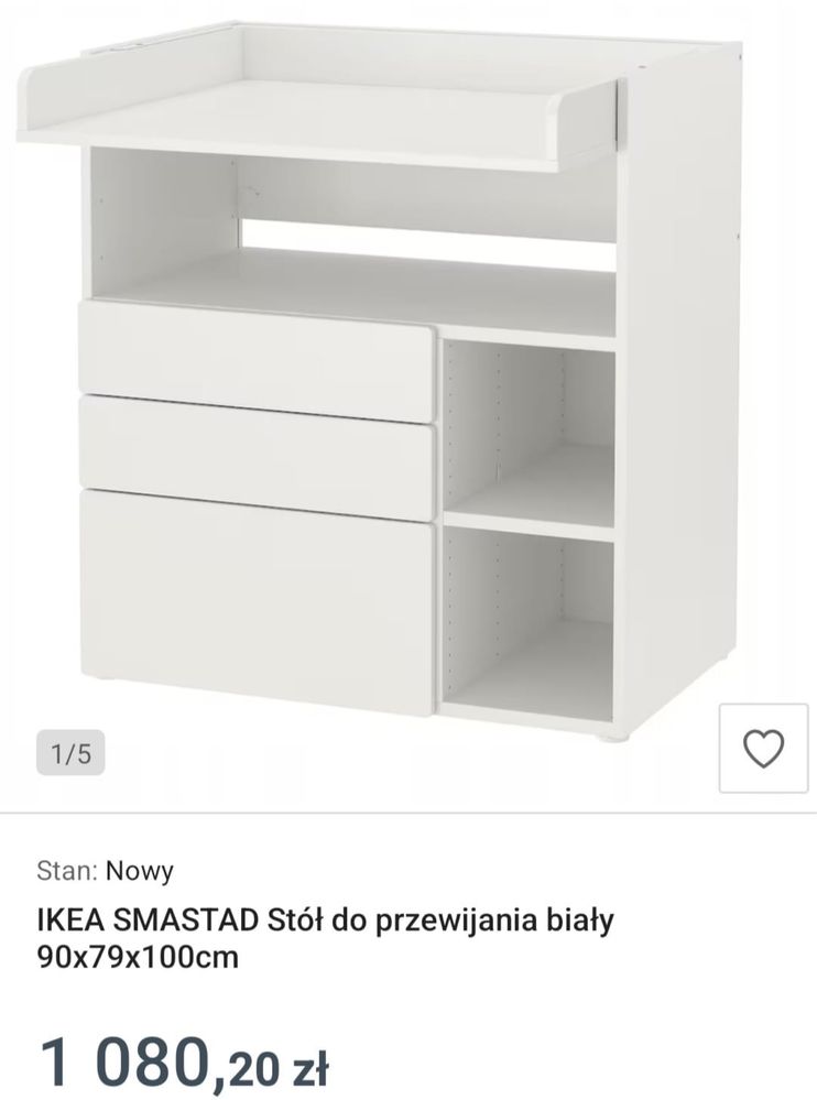 Przewijak ikea komoda smastad bdb stan