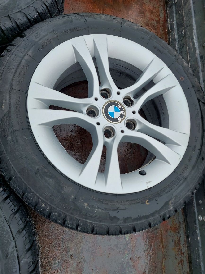 felgi alusy alufelgi kola bmw 5x120 16" z oponami e46 e87 e90 205/55 z