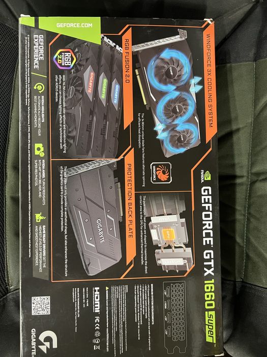 GTX 1660 super 6g Gigabayte Видеокарта. Идеальний стан.