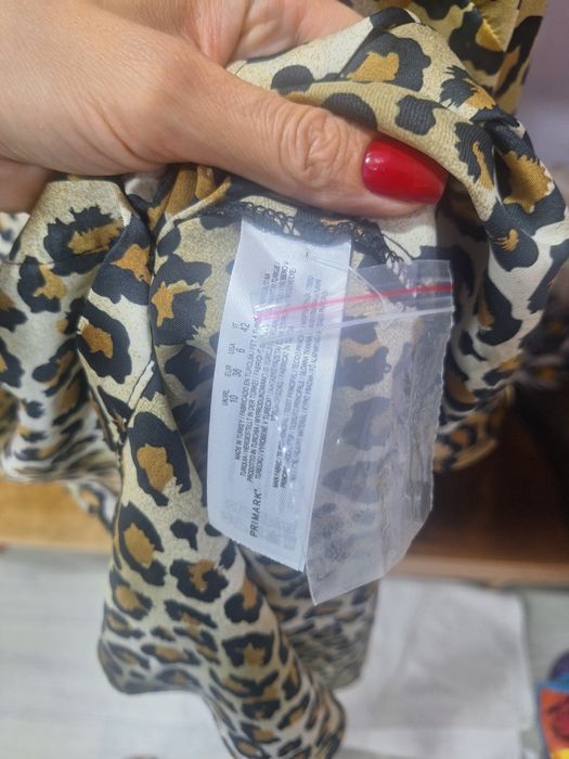 Платье шёлковое тигровое женское летнее