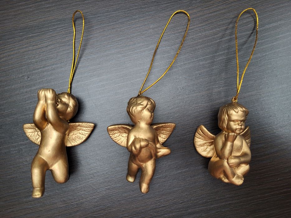 Złote Aniołki IKEA Dekoracja Ozdoba Święta