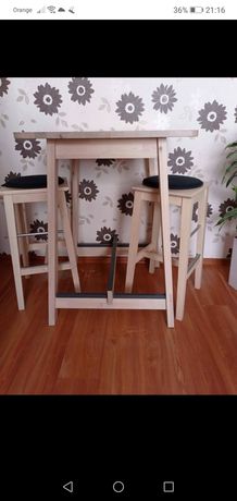 Stół barowy IKEA + krzesła