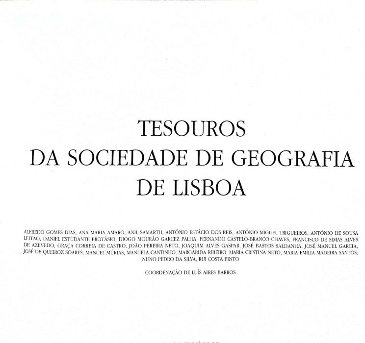 Tesouros da Sociedade de Geografia de Lisboa