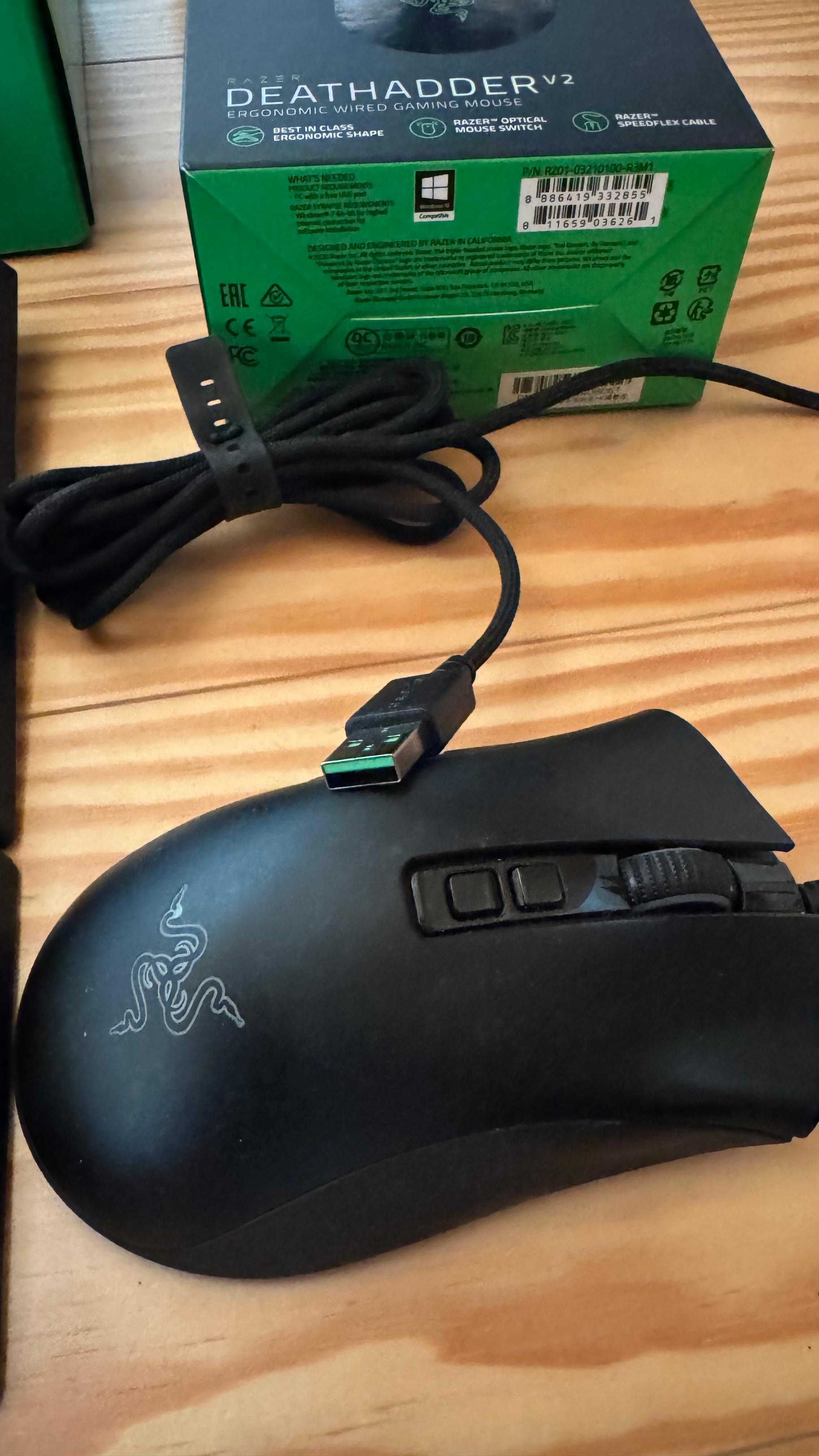 Razer Ornata Chroma V2 RGB + Rato Gaming Razer Deathadder V2