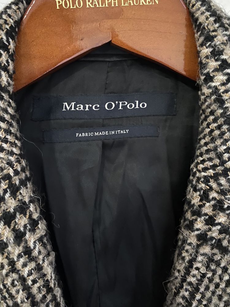 Marc O’Polo вовняне пальто в клітинку шерстяное xs s весняне