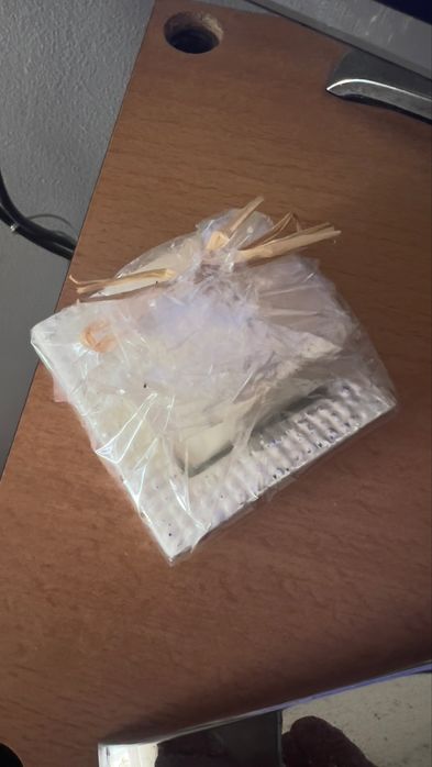 Vela quadrada com prato nova