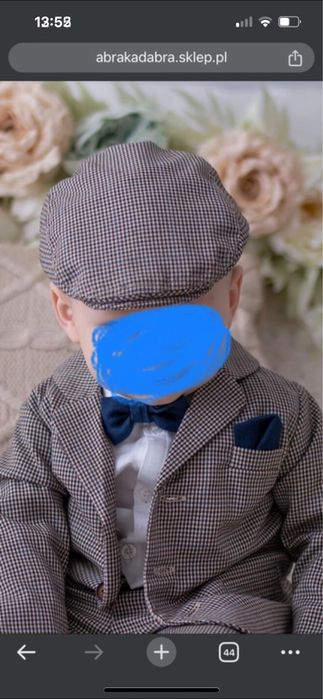 Ubranko zestaw komplet do chrztu Abrakadabra