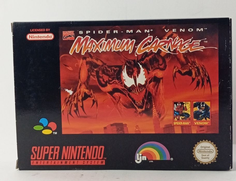 Spiderman maximium carnade super nintendo