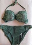 Kostium kąpielowy Calzedonia dwuczęściowy S z cekinami push up Barbara