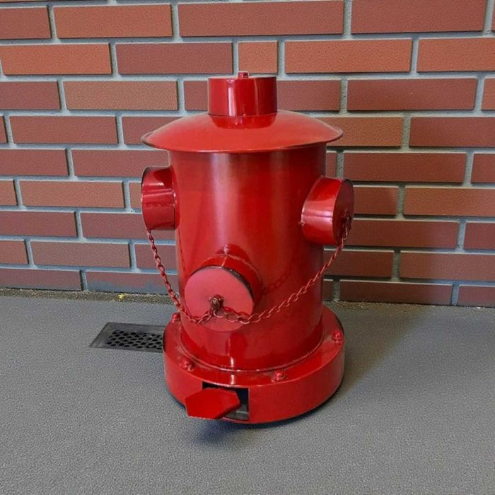 Kosz na śmieci w kształcie hydrantu – Styl industrialny retro