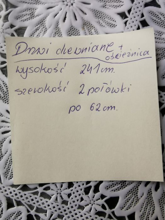 Drzwi drewniane + oscieznica, kontakt tylko olx