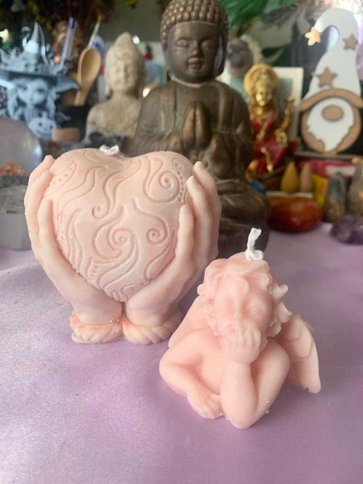 Velas artesanais com amor