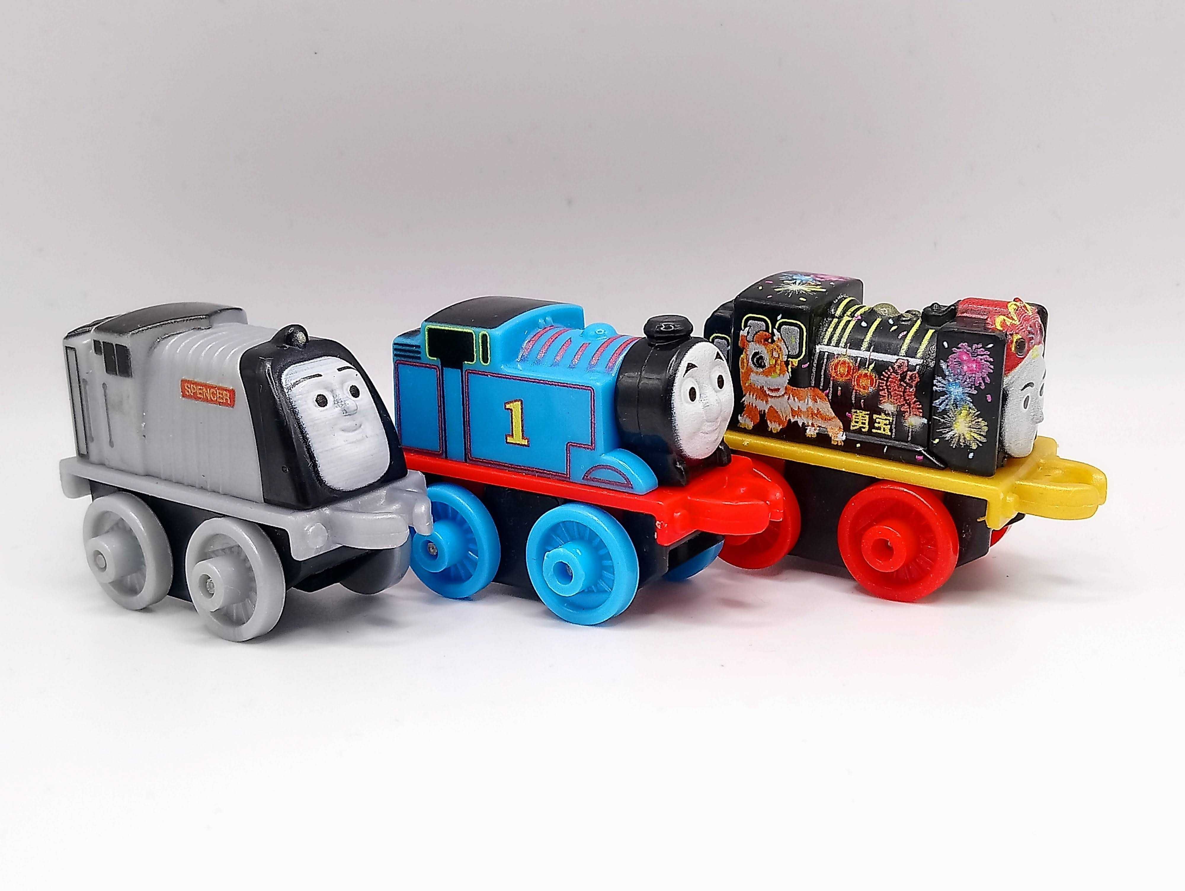 Zestaw 3 lokomotyw Tomek i przyjaciele Mattel K4#314