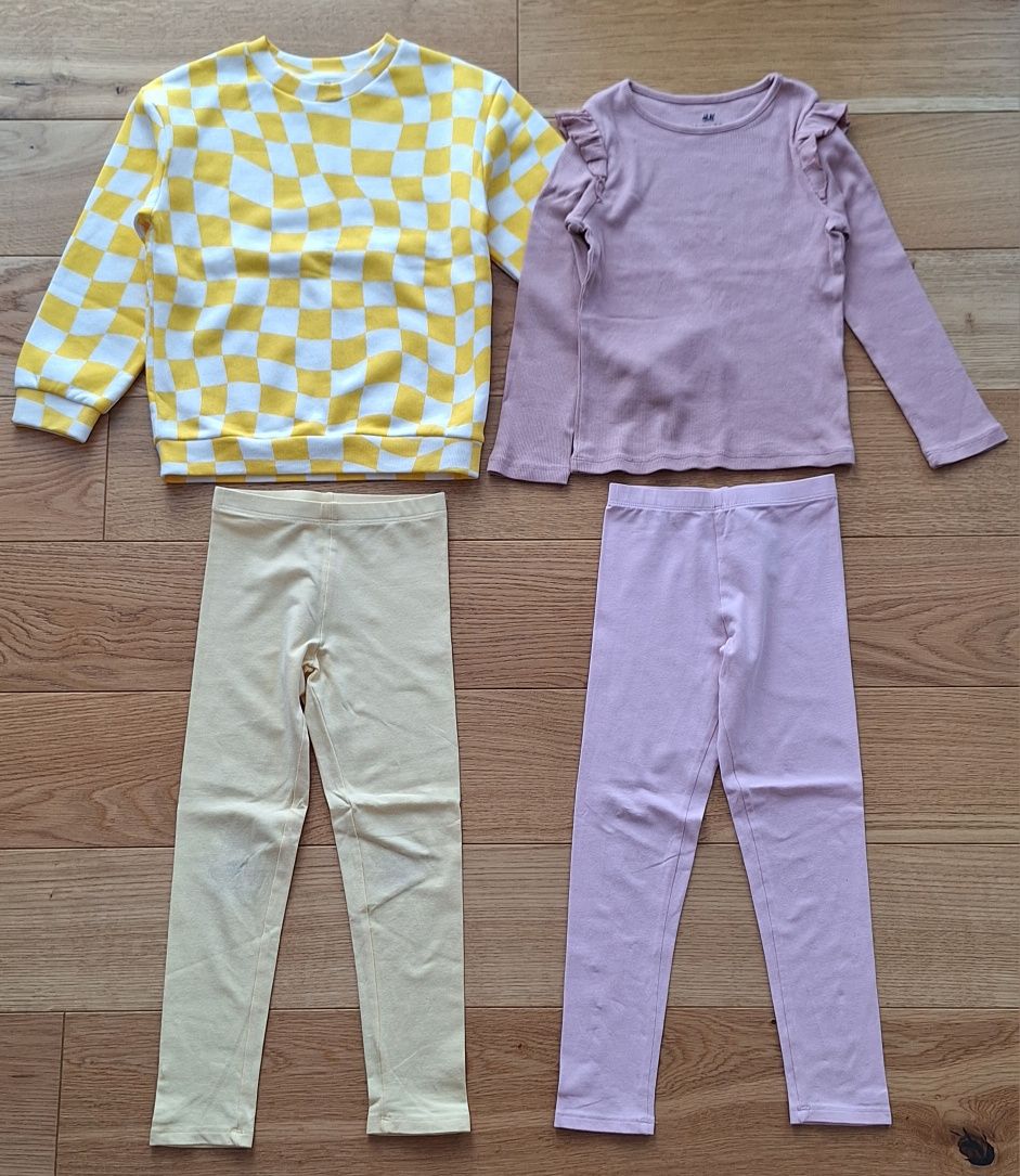 Paka ubranek r 116 H&M Smyk leginsy koszulki top bluza SQUISHMALLOWS
