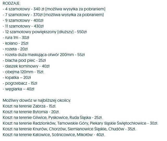 NOWY PIEC piecyk koza szamotowy ogrzewacz wędzok BTM