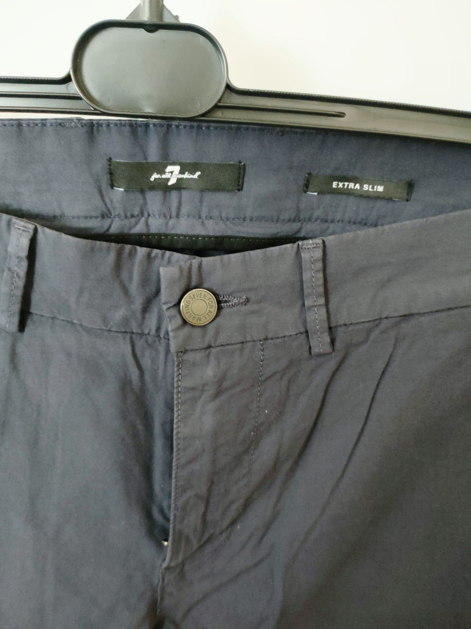 Nowe męskie spodnie chinos 7 for All Mankind Extra Slim W31 L32