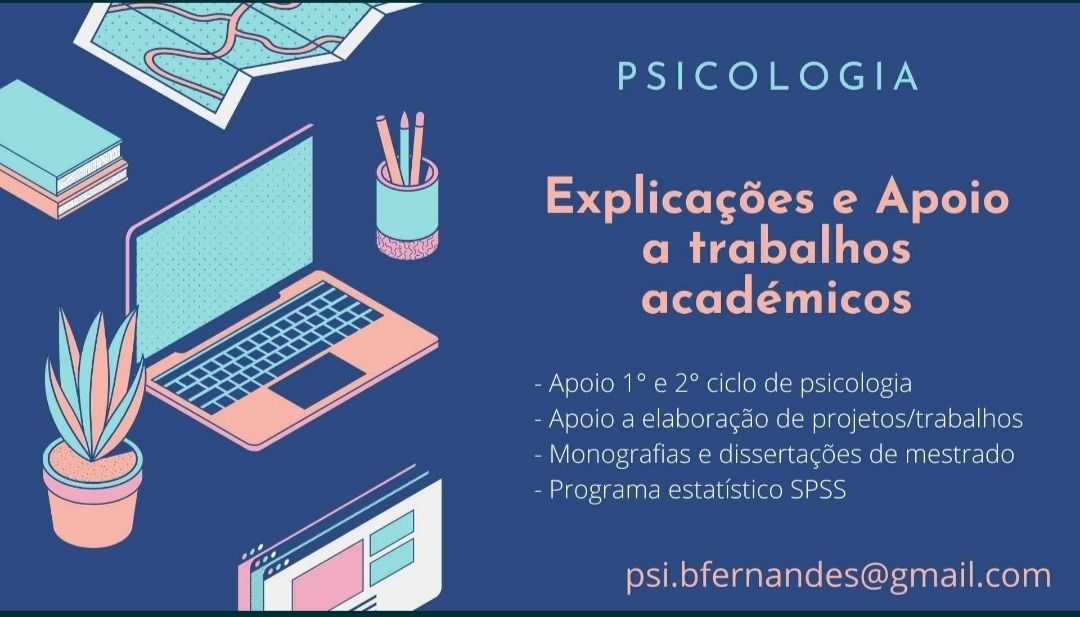 Apoio a trabalhos académicos e Explicações de Psicologia